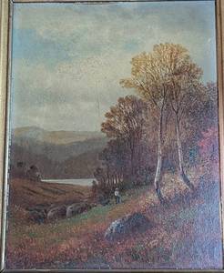 Small Framed Oil on Board Painting