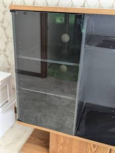 Vintage Wood Entertainment Cabinet