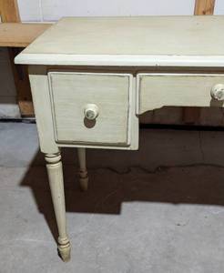 Vintage Painted Wood Writing Desk