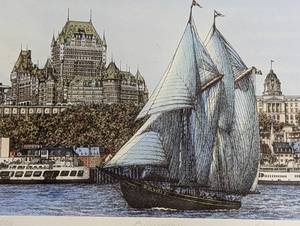 Framed Bluenose II Print