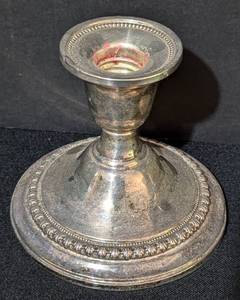 Pair of International Sterling Silver Weighted Candleholders