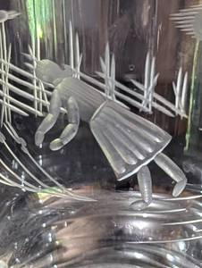 Karhula Finland Etched Crystal Vase