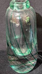 Signed Art Glass Vase and Paperweight
