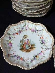 Assorted Vintage Painted Porcelain Dishes