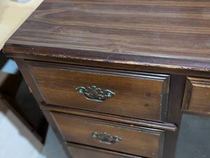 Vintage Wood Writing Desk