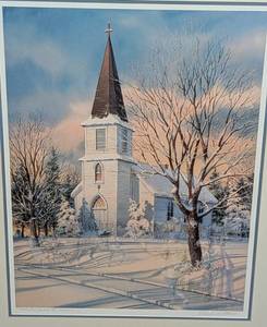 Potluck at Juddville Framed Print by Charles Peterson