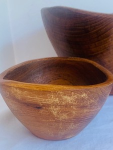 Vintage Salad Serving Bowl and Three Small Bowls