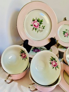Stunning Vintage Pink floral China by Royal China