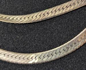 30 Sterling Silver Herringbone Necklace
