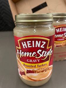 lot 12 image: 2 Back 1.3 - Lot of 12 Heinz HomeStyle Roasted Turkey Gravy 12 oz Jars