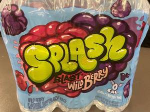 lot 18 image: pallet - Splash Blast Wild Berry Flavored Water Beverage - 12 Pack