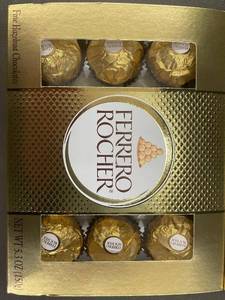 lot 20 image: CO 4 - Ferrero Rocher 5.3 oz Fine Hazelnut Chocolates (Pack of 3)