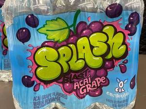 lot 23 image: Splash Blast Acai Grape Flavored Water Beverage - 12 Pack