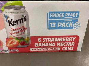 lot 31 image: AS 4 - Kerns Strawberry Banana and Guava Nectar 12-Pack