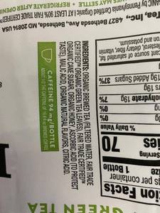 lot 49 image: CT 4 - Honest Organic Honey Green Tea - 12 Pack