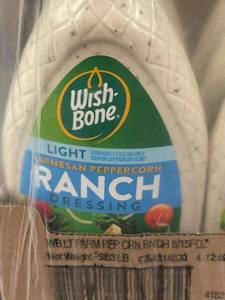 lot 117 image: ID 4 - Wish-Bone Light Parmesan Peppercorn Ranch Dressing 6-Pack