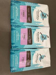lot 253 image: Lot of 3 Caribou Coffee SMores Cabin Flavored Ground Coffee 11 oz Bags
