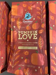 lot 331 image: Caribou Coffee Pumpkin Love Medium Roast Ground Coffee - 3 Pack