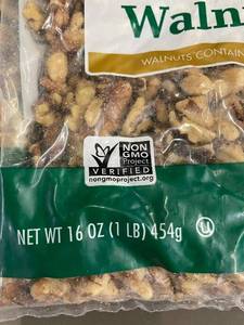 lot 406 image: Lot of 3 California Shelled Walnuts 16 oz Packs