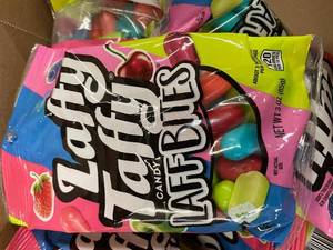 lot 409 image: Lot of 12 Laffy Taffy Laff Bites Candy Packs, 3 oz Each