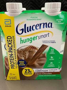 lot 473 image: CT 1 - Glucerna Hunger Smart Shake Classic Chocolate 12-Pack