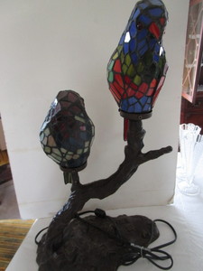 Parrot Lamp - Faux Stained Glass