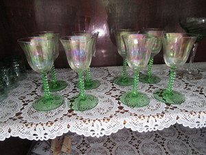 Stemware - Green Bases