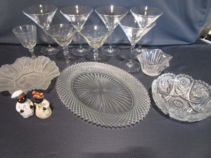 Pressed & Satin Glass, Stemware