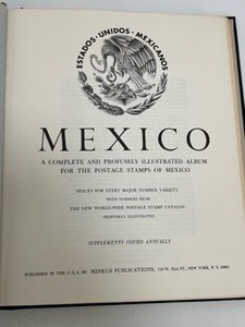 lot 104 image: Antique Mexican Stamps in an Album from the 1800s-1900s