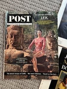 lot 134 image: Vintage LIFE MAGAZINES About JFK Kennedy Memorial Editions  &The POST