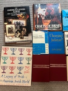 lot 135 image: Huge Lot of JEWISH Books Including Prayer, Holocaust, The Torah and More