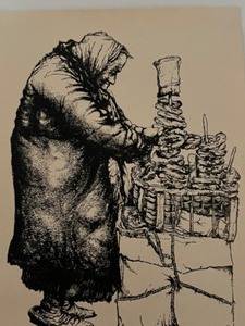 lot 149 image: Vintage SEYMOUR ROSENTHAL Thermography Lithograph Signed by Artist, Jewish Art #4
