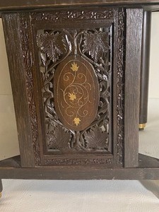 lot 162 image: Cutout Laminate Top Table with Inlay Made by WHITECRAFT