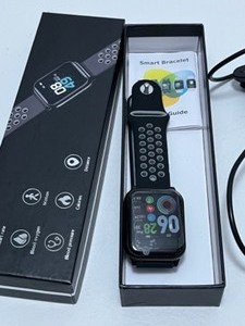 lot 227 image: SMART Bracelet Watch for Personal Tracking Includes Charger, Instructions & Box