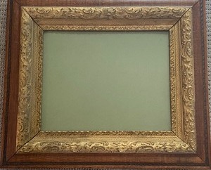 lot 244 image: Large Victorian Ornately Carved & Gilded Wood Frame