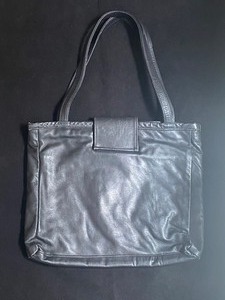 lot 264 image: VINTAGE J. FOSS Leather Multi-Colored Tapestry Shoulder BagTote