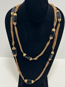 lot 211 image: Vintage Costume Jewelry Glass, Beaded, Interesting NECKLACES Including Designers NAPIER & PERCH