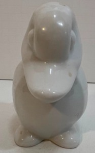 lot 183 image: Vintage MCM White Porcelain SCHMID DESIGN PORTFOLIO Duck Trinket Dish Figural