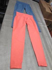 2 Pair Ladies Gym Wolf Leggings Siz...