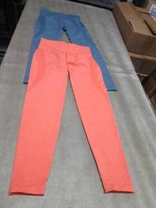 2 Pair Ladies Gym Wolf Leggings Siz...