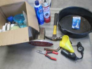 Oil Pan with Hand ToolsMisc...