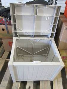 Suncast Hose Storage Bench with Gas...