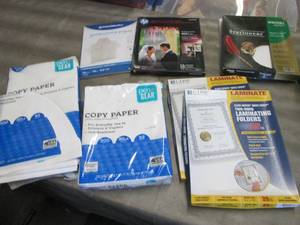 Assorted Paper & Laminating Pouches...