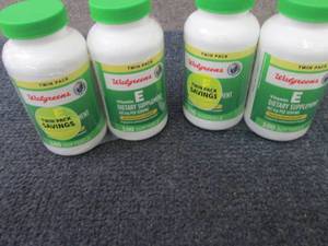 4- 100 ct Vitamin E Supplements...