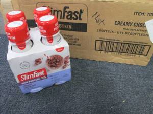 3-4pks 11 oz SlimFast Creamy Chocol...