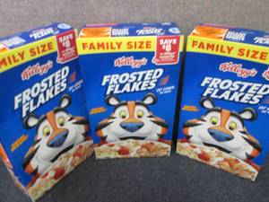 3-24 oz Kelloggs Frosted Flakes...
