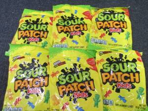 6- 8 oz Sour Patch Kids...