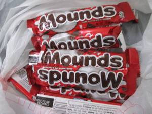 12- 1.75 oz Mounds Bars...