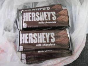 12- 1.55 oz Hersheys Bars...