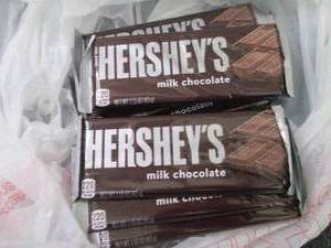 12- 1.55 oz Hersheys Bars...